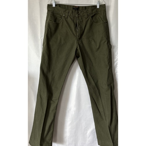 DieHard Green Carpenter Workwear Heavy Weight Jeans 34x34(35x31) 100% Cotton EUC - Picture 1 of 7